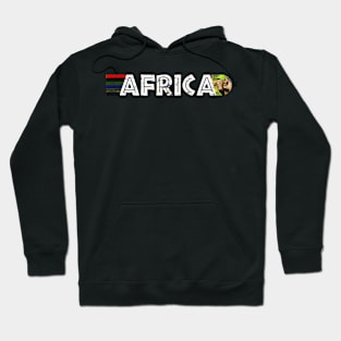 African Flag Colors Distressed Muddy Buffalo Hoodie